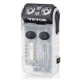 Rechargeable Keychain Flashlight Mini LED Flashlight with Clip & Magnetic Tail