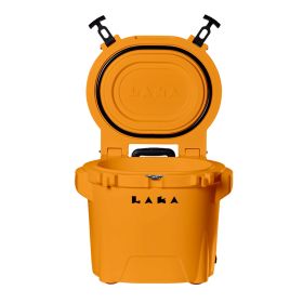 LAKA Coolers 30 Qt Cooler w/Telescoping Handle &amp; Wheels (Color: Orange)