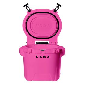 LAKA Coolers 30 Qt Cooler w/Telescoping Handle &amp; Wheels (Color: Pink)