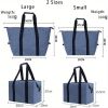 Extra Large Insulated Grocery Bag – Foldable & Reusable 5.28 Gallon Cooler Tote for Market Trips