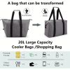 Extra Large Insulated Grocery Bag – Foldable & Reusable 5.28 Gallon Cooler Tote for Market Trips